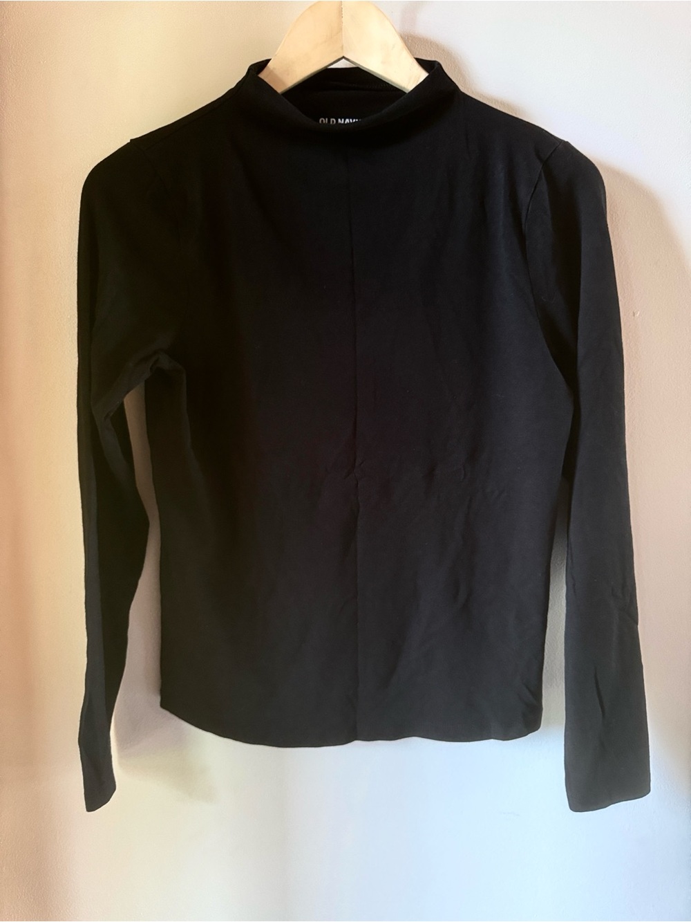 Old Navy Black Mockneck Long Sleeve Top